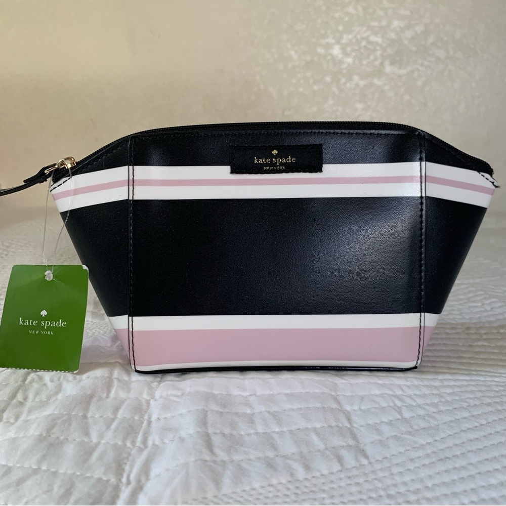 Kate Spade Small Eady Grove Street Classic Stripe BLK/Multi WLRU3143